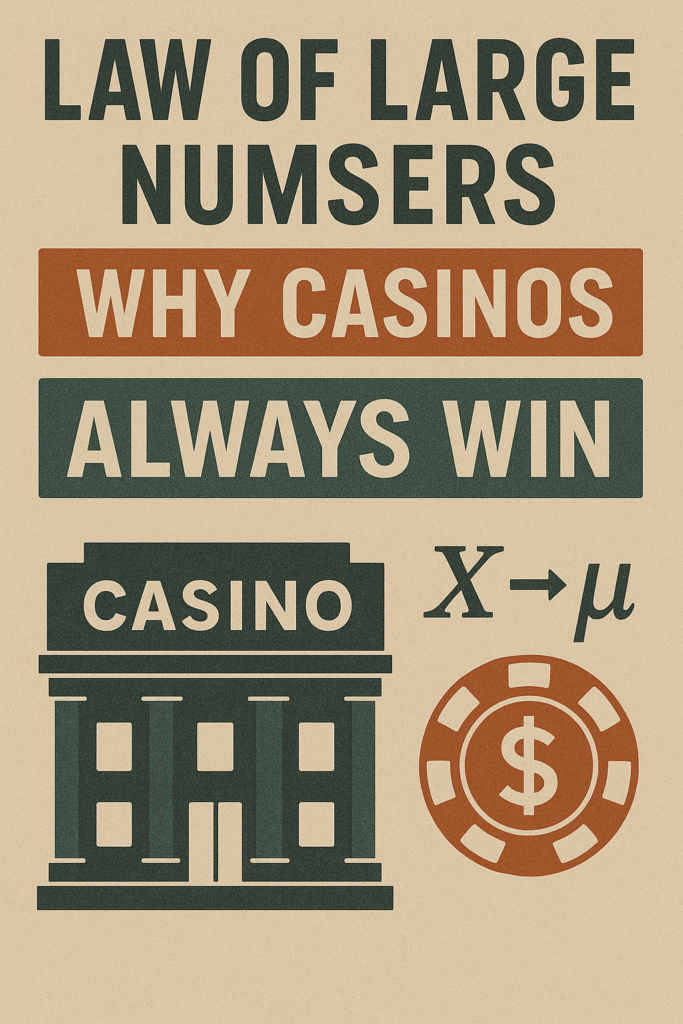 Закон больших чисел в казино - математическое преимущество заведения