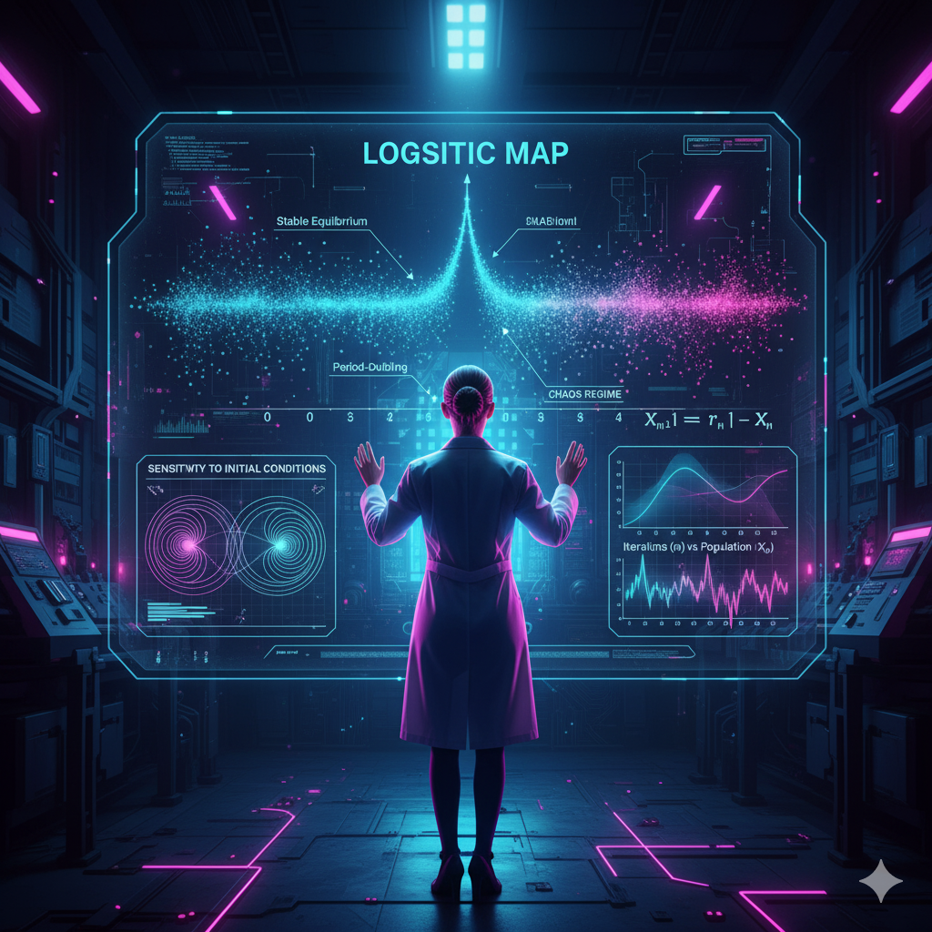Логистическое отображение и переход к хаосу