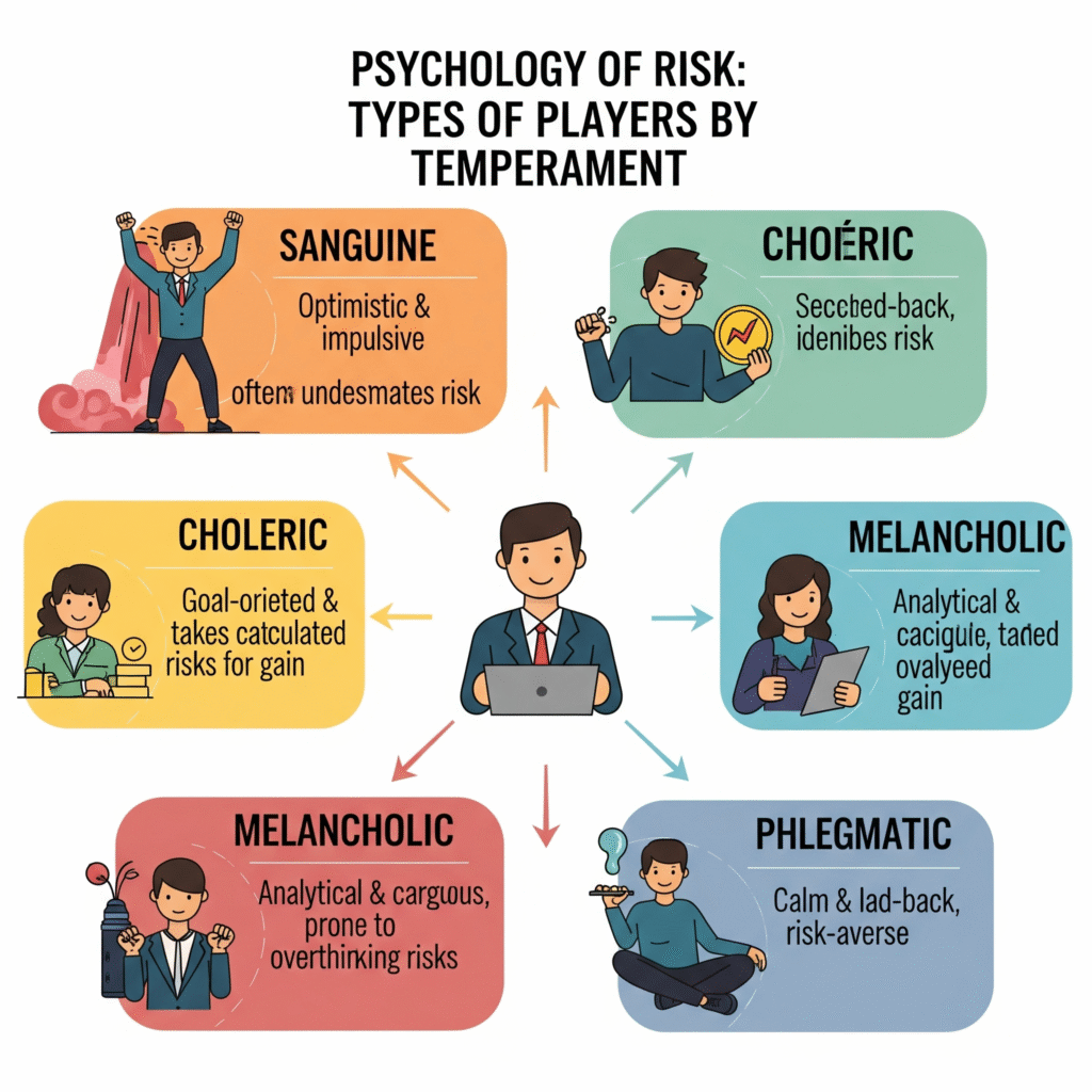 Психологические типы игроков по темпераменту
