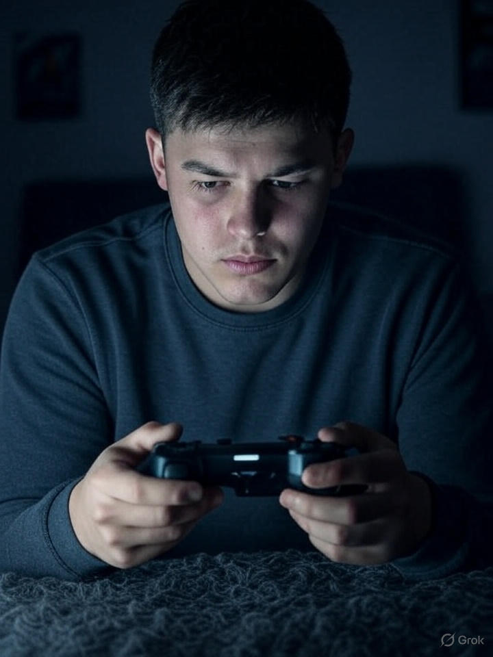 Инфографика с данными по игровой зависимости в Казахстане