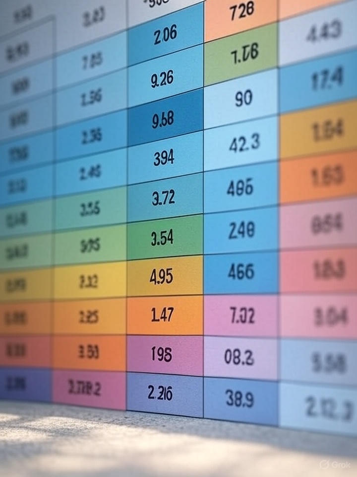 Диаграмма анализа атрибутов NFT с процентными соотношениями редкости