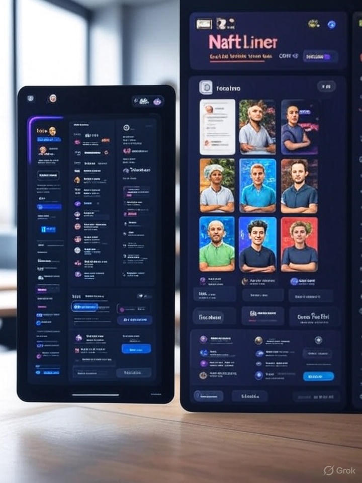 Сравнение интерфейсов популярных платформ NFT лендинга