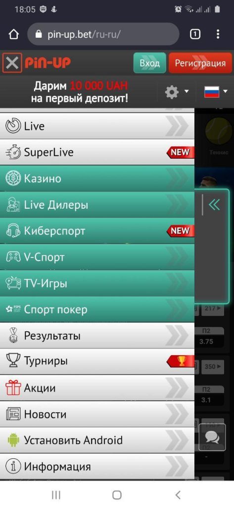 Полноценный гэмблинг и беттинг от лучшего казино Pin up