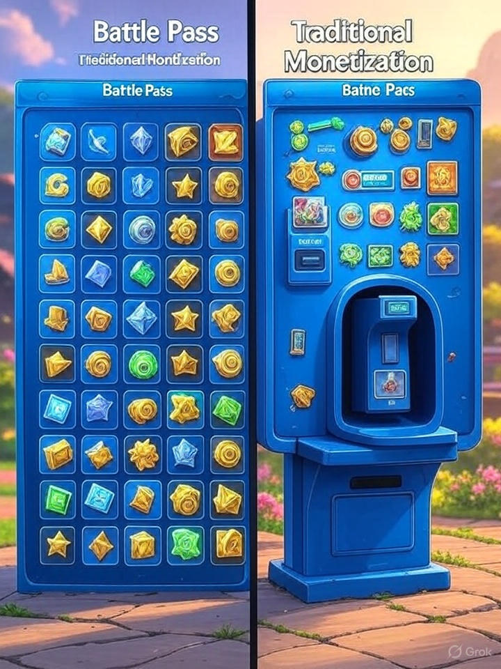 Сравнение Battle Pass и традиционной монетизации