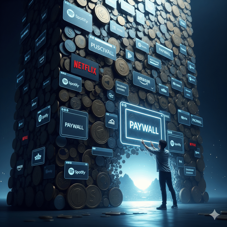 Схема работы monetization walls в цифровом пространстве Казахстана