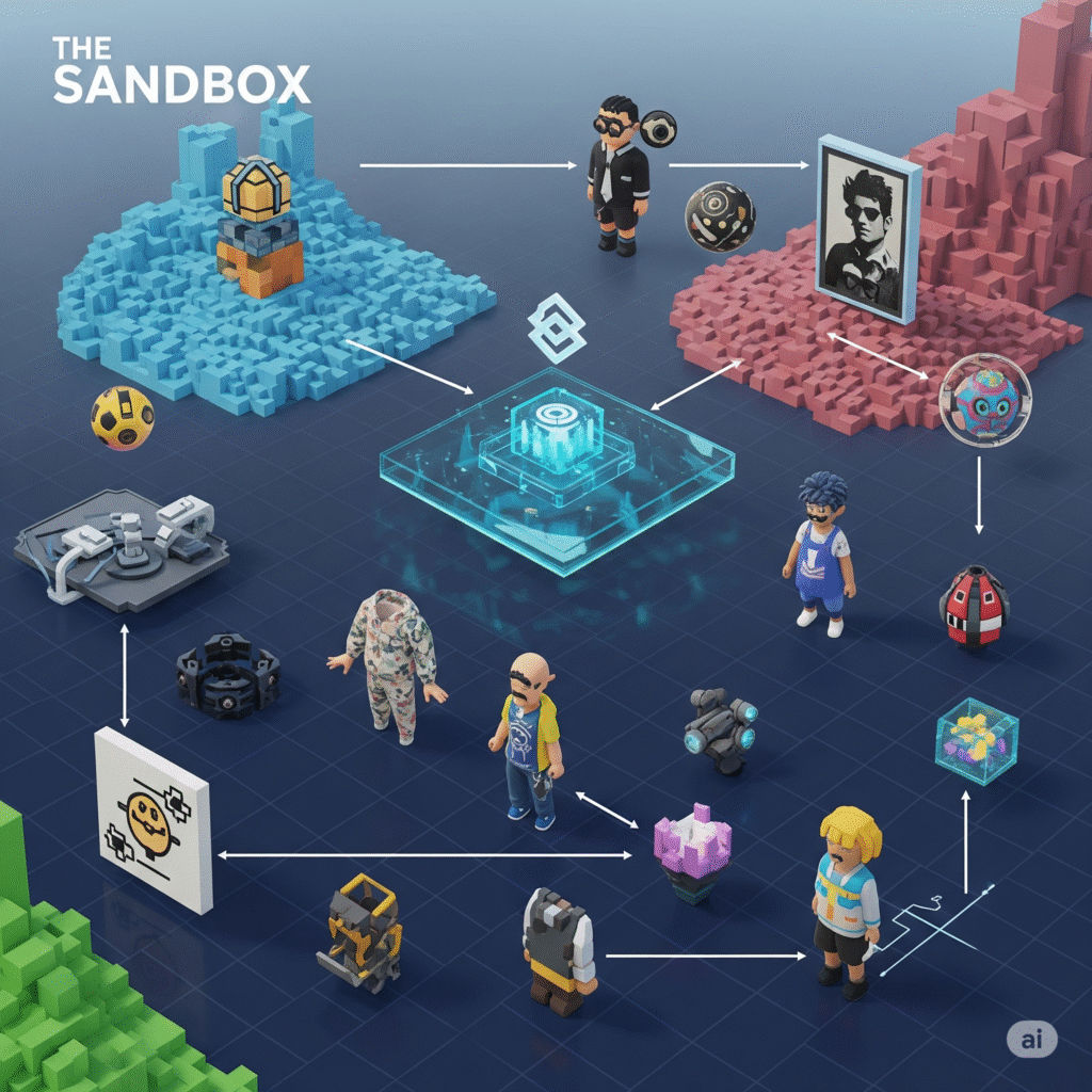 Виртуальный мир The Sandbox с NFT-активами