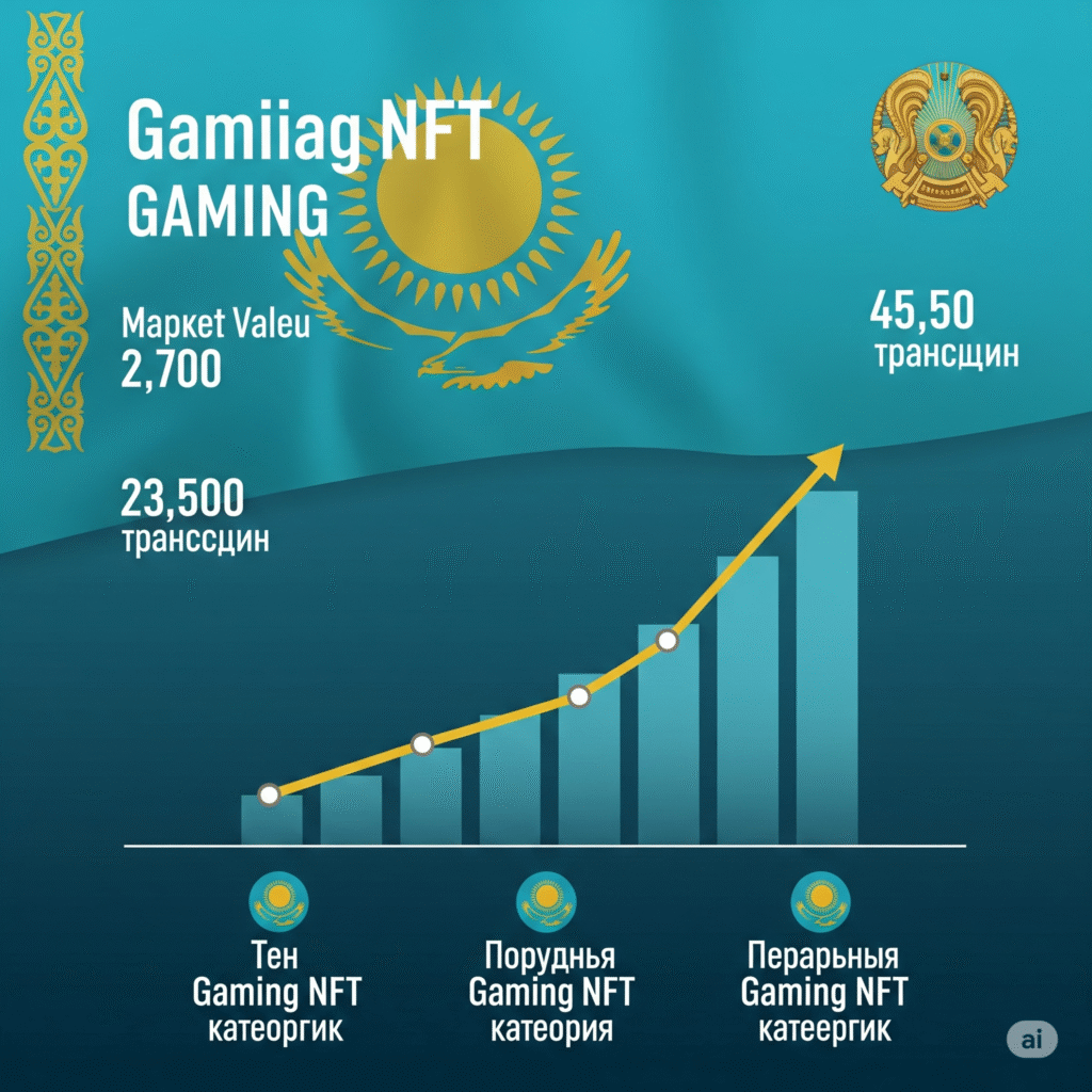 График роста рынка игровых NFT в Казахстане