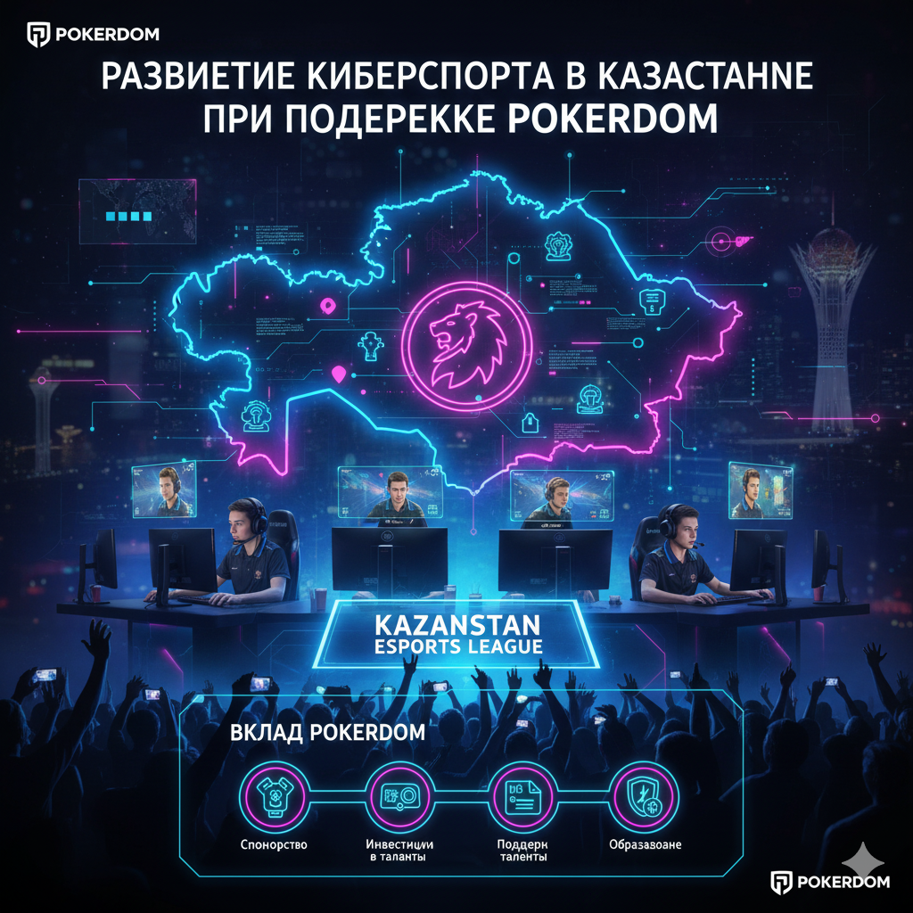Развитие киберспорта в Казахстане при поддержке Pokerdom