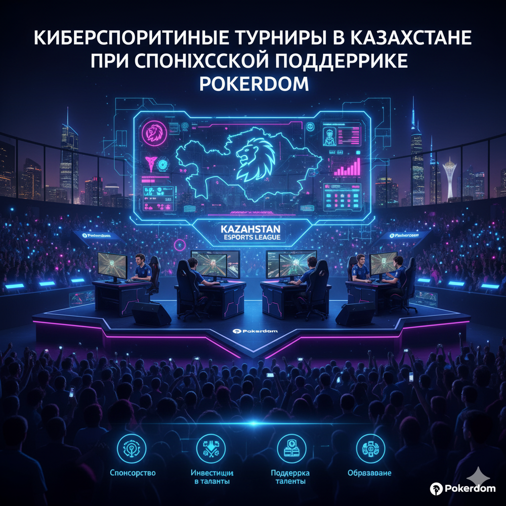 Киберспортивные турниры в Казахстане при спонсорской поддержке Pokerdom